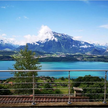 Chalet With View Of The Mountains And The Thun Lake Sigriswil Exteriör bild