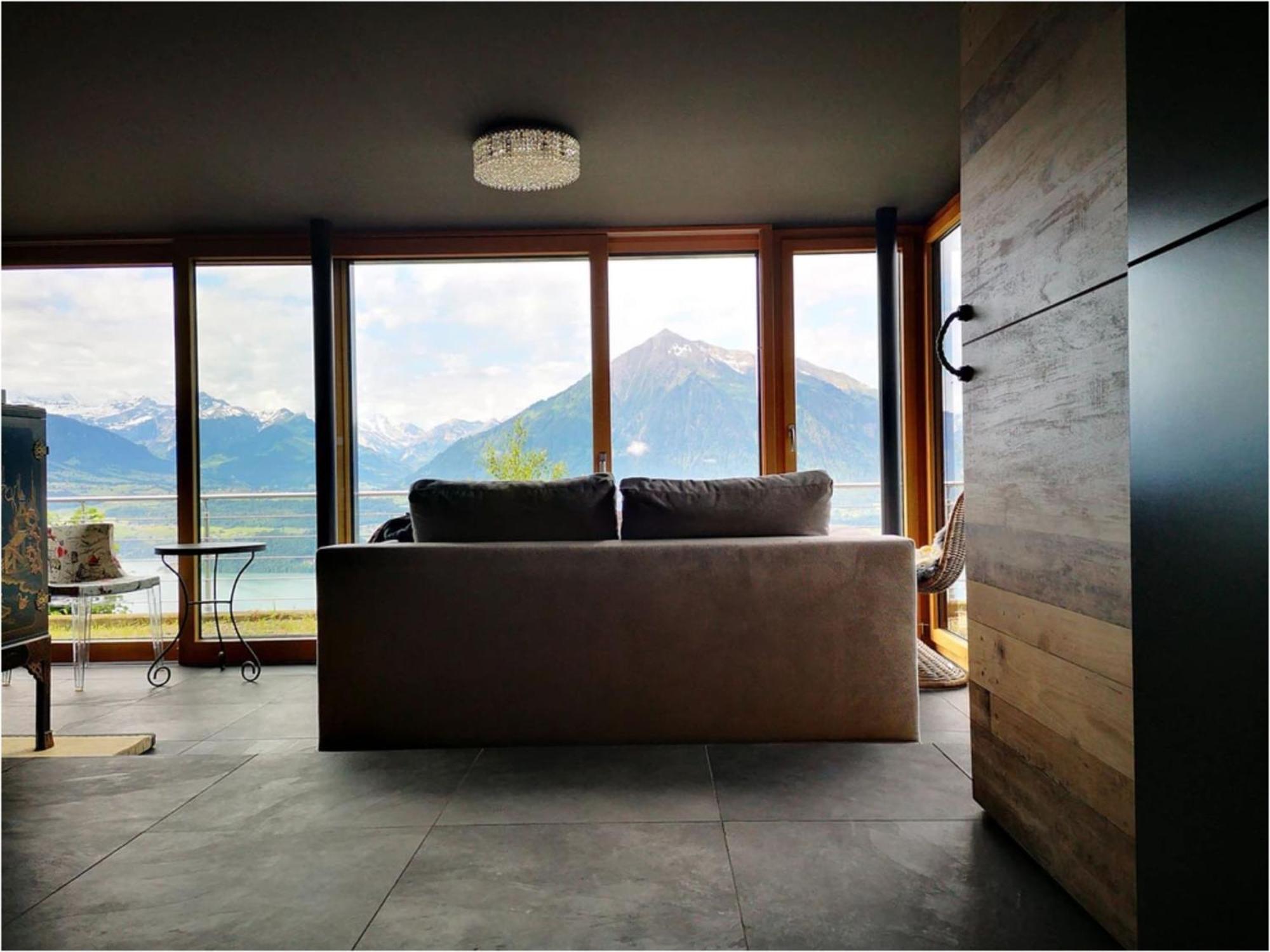 Chalet With View Of The Mountains And The Thun Lake Sigriswil Exteriör bild
