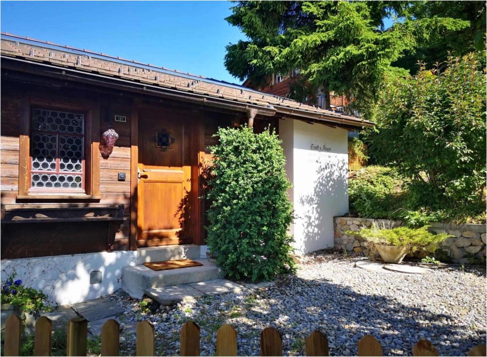 Chalet With View Of The Mountains And The Thun Lake Sigriswil Exteriör bild