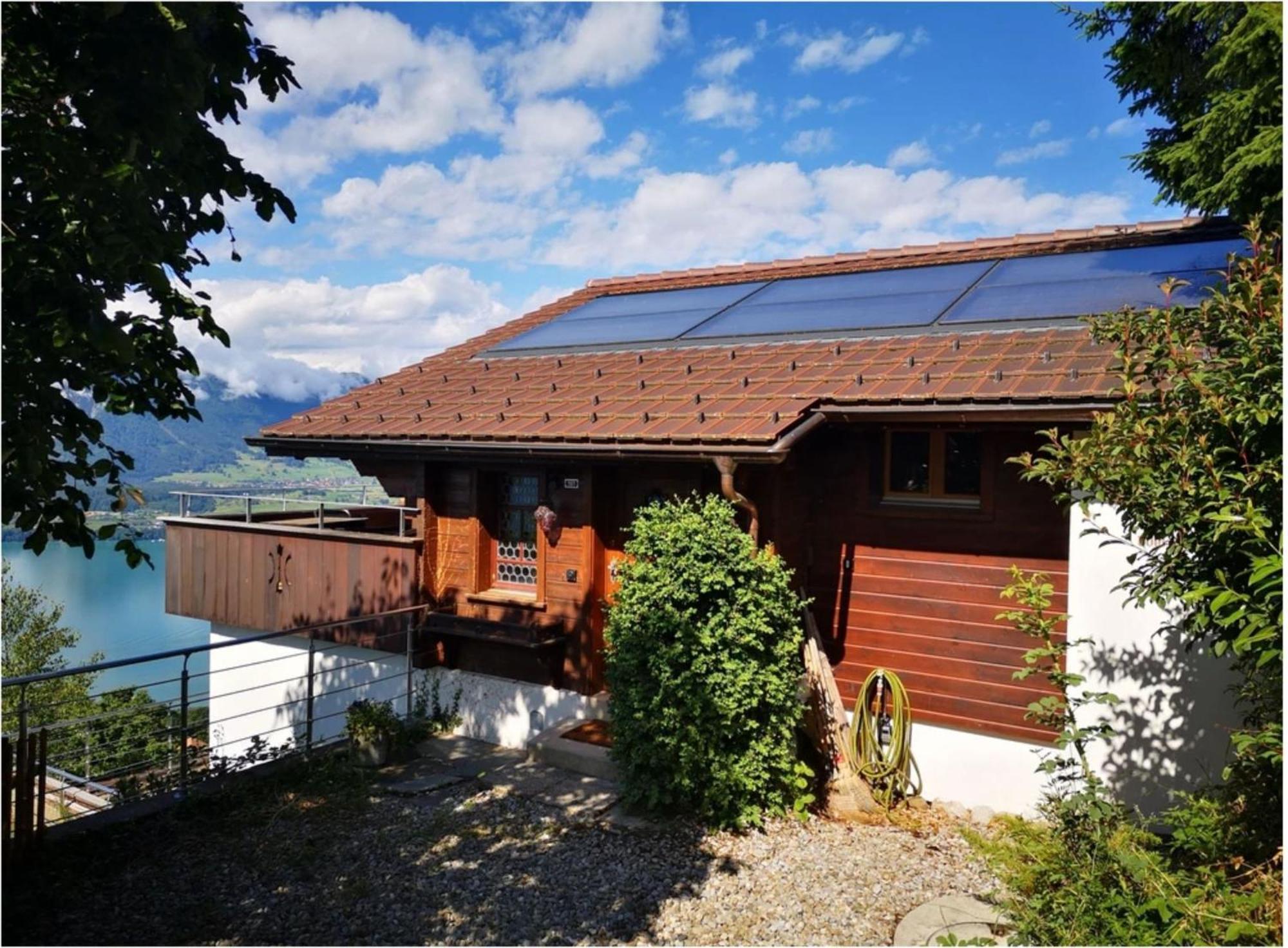Chalet With View Of The Mountains And The Thun Lake Sigriswil Exteriör bild