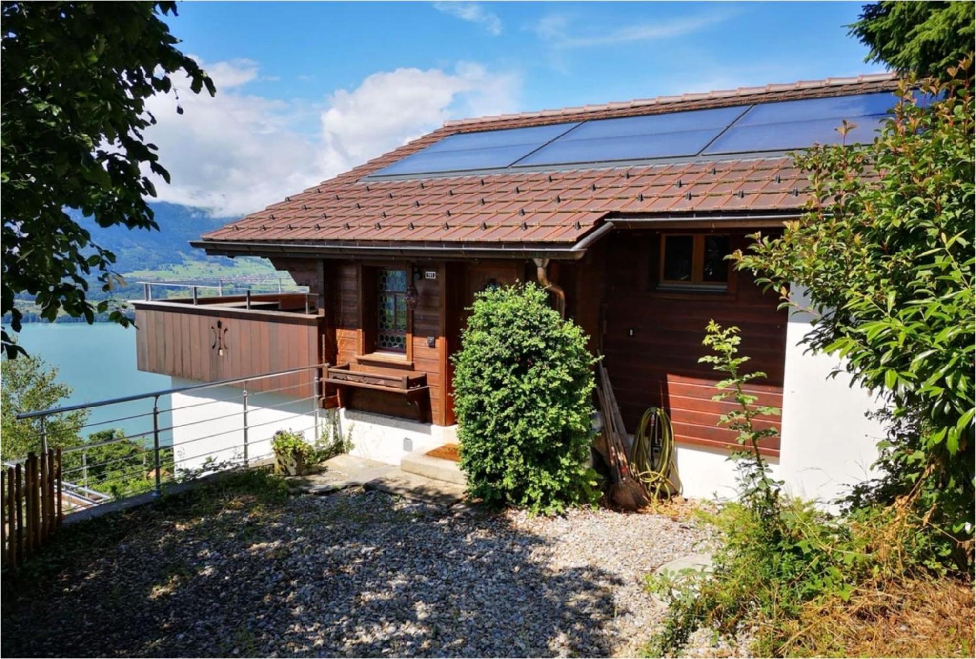Chalet With View Of The Mountains And The Thun Lake Sigriswil Exteriör bild