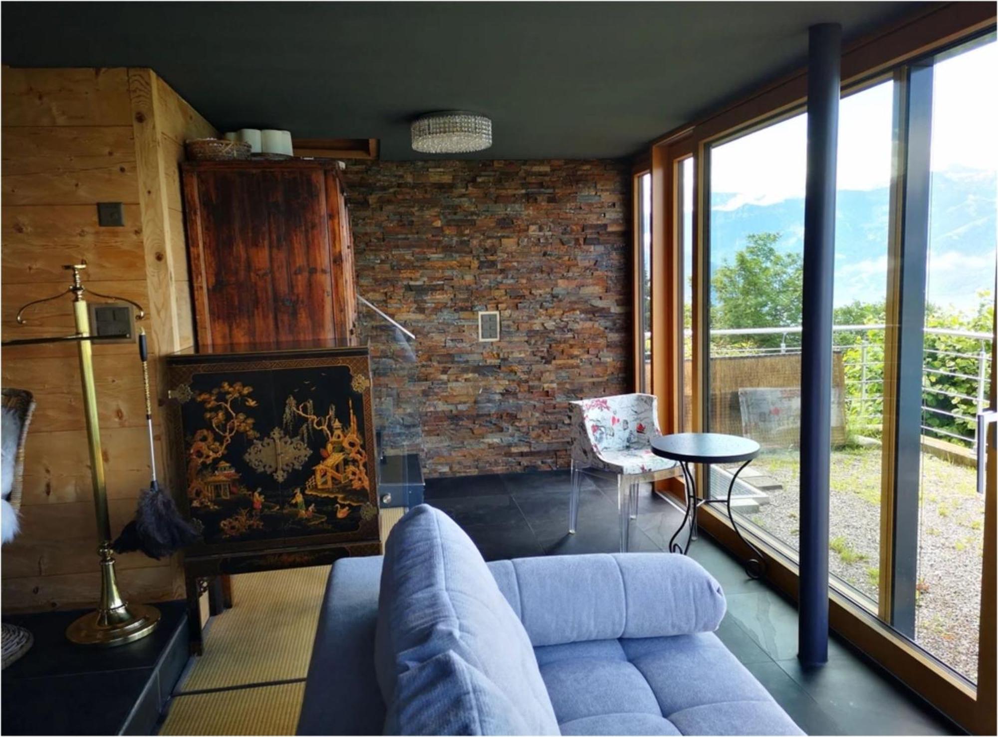 Chalet With View Of The Mountains And The Thun Lake Sigriswil Exteriör bild